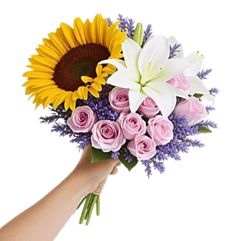 Golden Sunflower Bouquet
