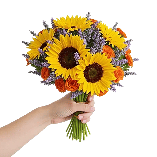 Golden Sunflower Bouquet
