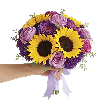 Golden Sunflower Bouquet