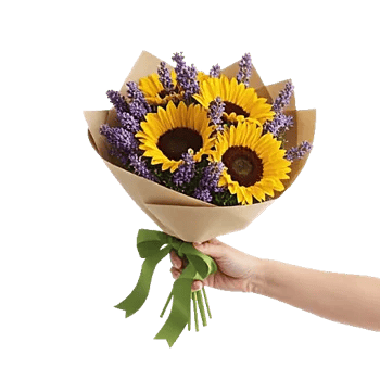 Golden Sunflower Bouquet