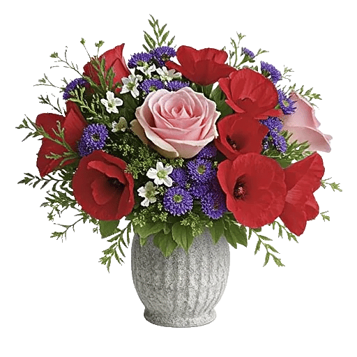 Crimson Blossom Harmony