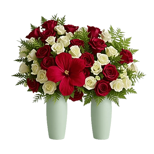 Crimson Blossom Harmony