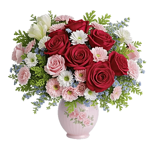 Crimson Blossom Harmony