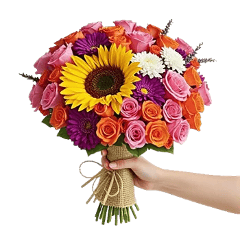 Golden Sunflower Bouquet