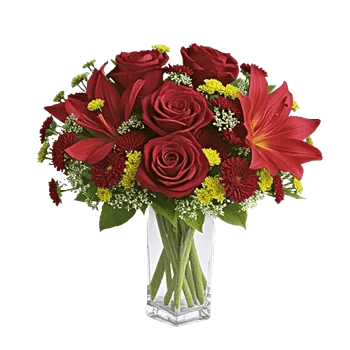Crimson Blossom Harmony