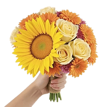 Golden Sunflower Bouquet