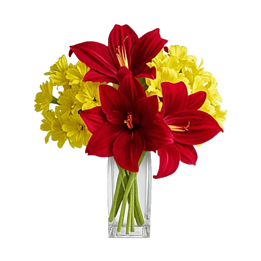 Crimson Blossom Harmony