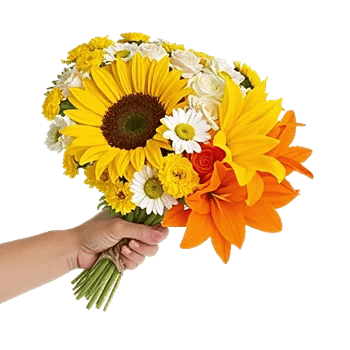 Golden Sunflower Bouquet