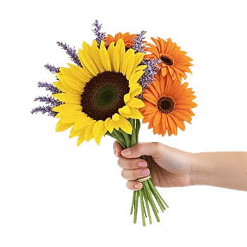 Golden Sunflower Bouquet