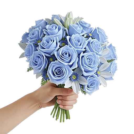 Elegant Blue Roses