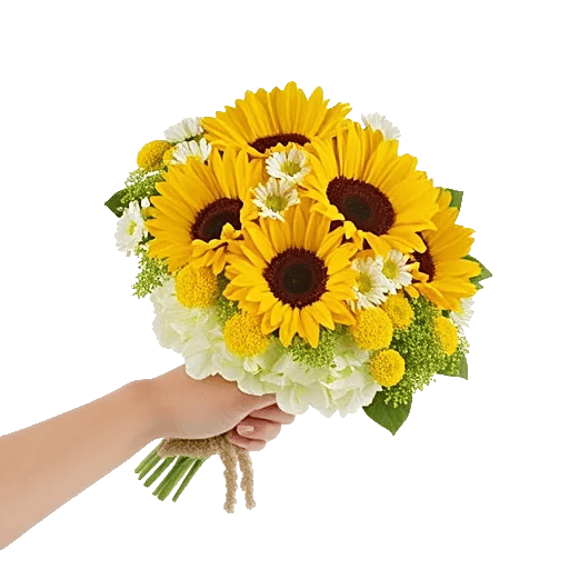 Golden Sunflower Bouquet