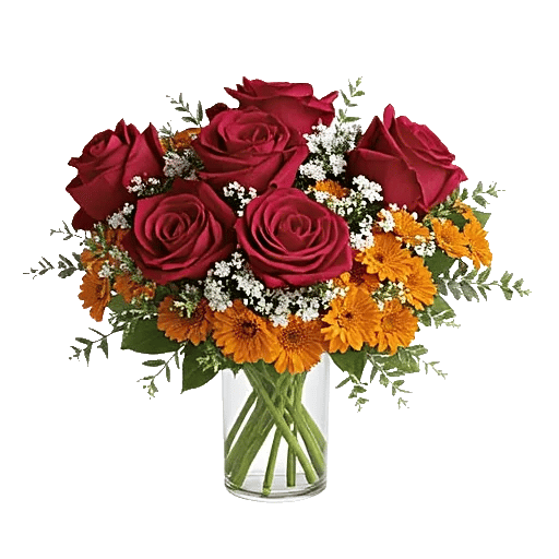 Crimson Blossom Harmony