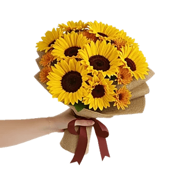 Golden Sunflower Bouquet