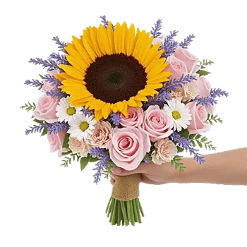 Golden Sunflower Bouquet