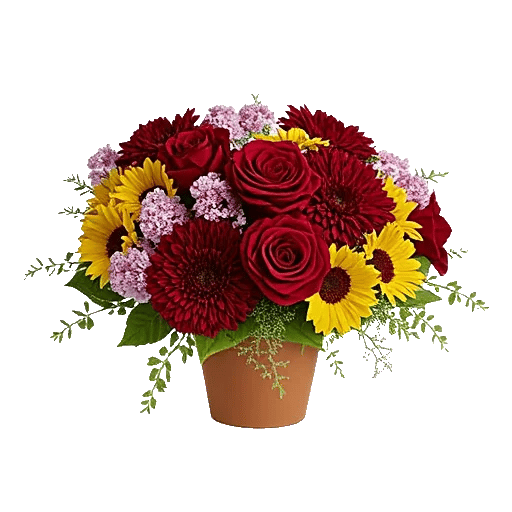 Crimson Blossom Harmony