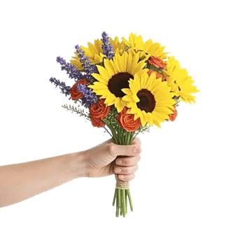 Golden Sunflower Bouquet