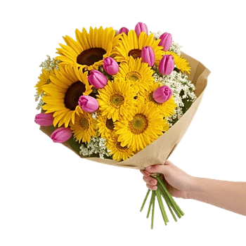Golden Sunflower Bouquet