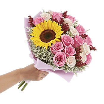Golden Sunflower Bouquet