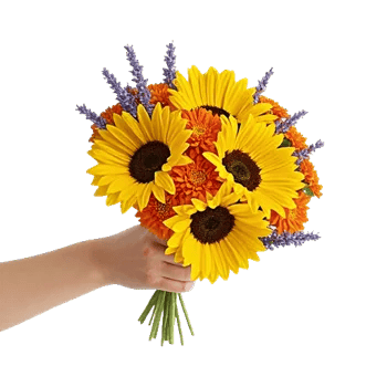 Golden Sunflower Bouquet