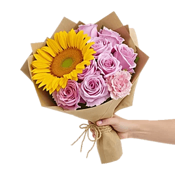 Golden Sunflower Bouquet