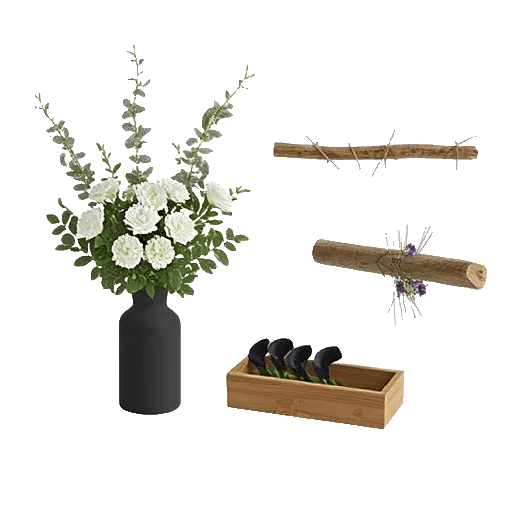 Modern White Orchids