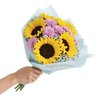 Golden Sunflower Bouquet