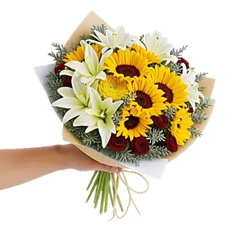 Golden Sunflower Bouquet