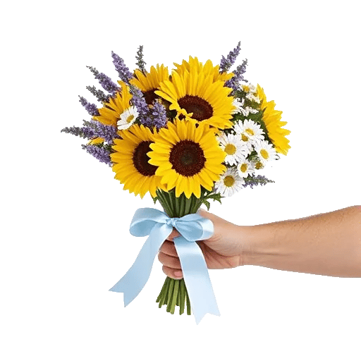 Golden Sunflower Bouquet