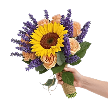 Golden Sunflower Bouquet