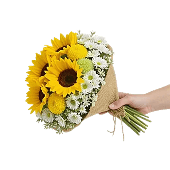Golden Sunflower Bouquet
