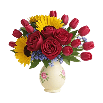 Crimson Blossom Harmony