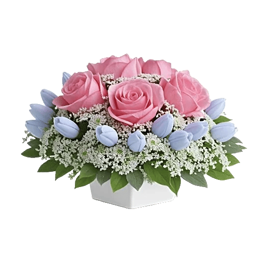 Blush Romantic Centerpiece