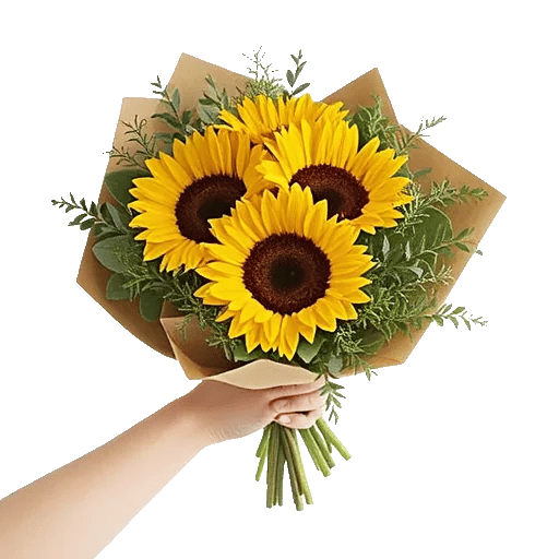 Golden Sunflower Bouquet