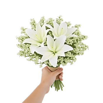 Graceful Lily Display