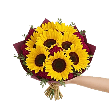 Golden Sunflower Bouquet
