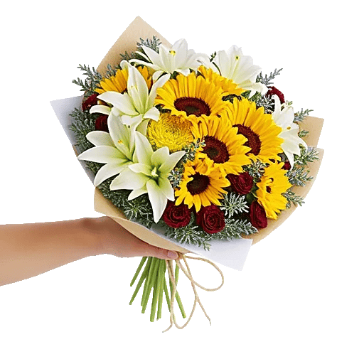 Golden Sunflower Bouquet