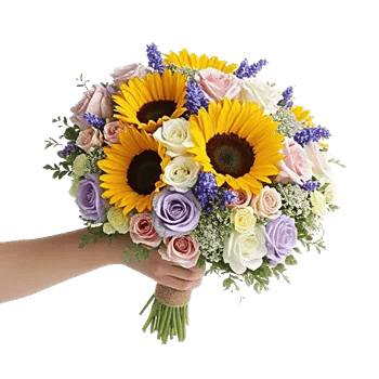 Golden Sunflower Bouquet