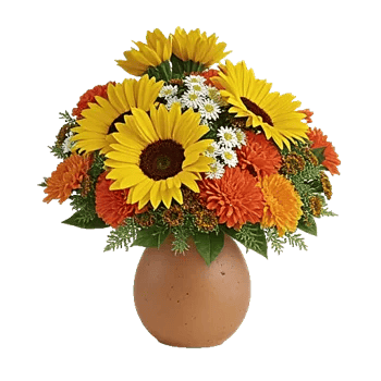 Amber Sunflower Glow