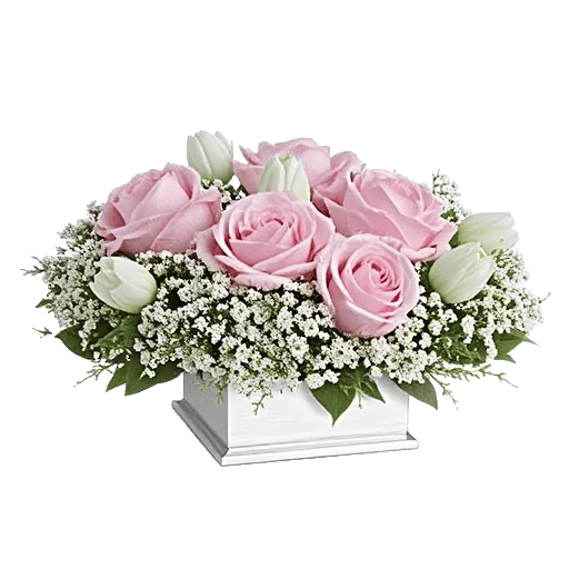 Blush Romantic Centerpiece