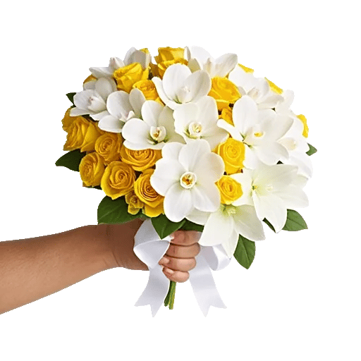 Modern White Orchids