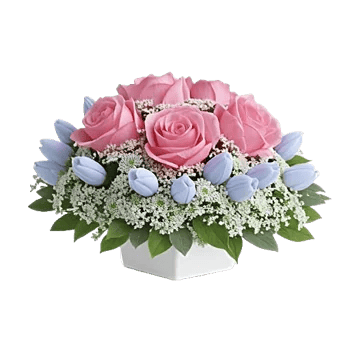 Blush Romantic Centerpiece