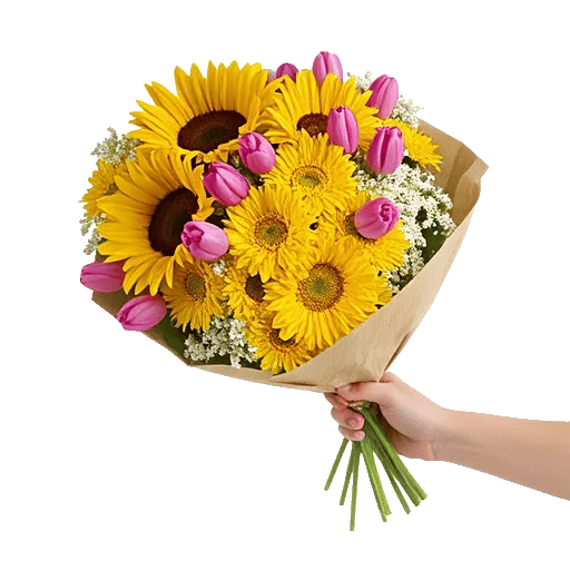 Golden Sunflower Bouquet