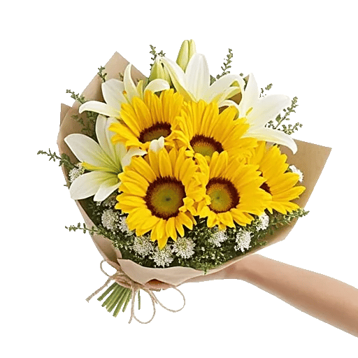 Golden Sunflower Bouquet