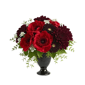 Crimson Blossom Harmony