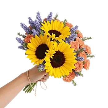 Golden Sunflower Bouquet