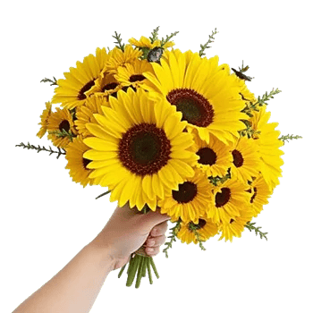 Golden Sunflower Bouquet
