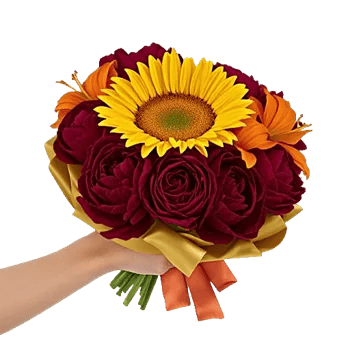 Golden Sunflower Bouquet