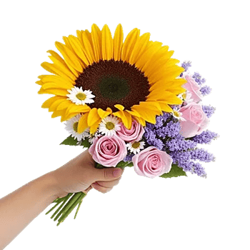 Golden Sunflower Bouquet