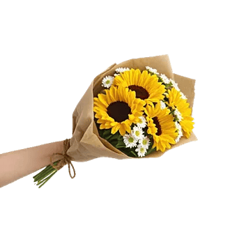 Golden Sunflower Bouquet