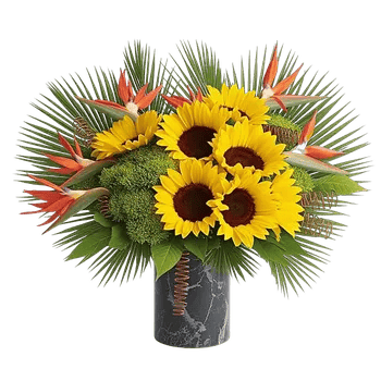 Tropical Sunflower Burst